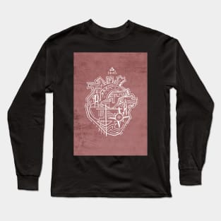 Hand drawn illustration of Heart Voc Long Sleeve T-Shirt